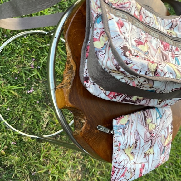 LeSportsac  Disney tinker bell classic hobo  crossbody with pouch - Picture 7 of 11